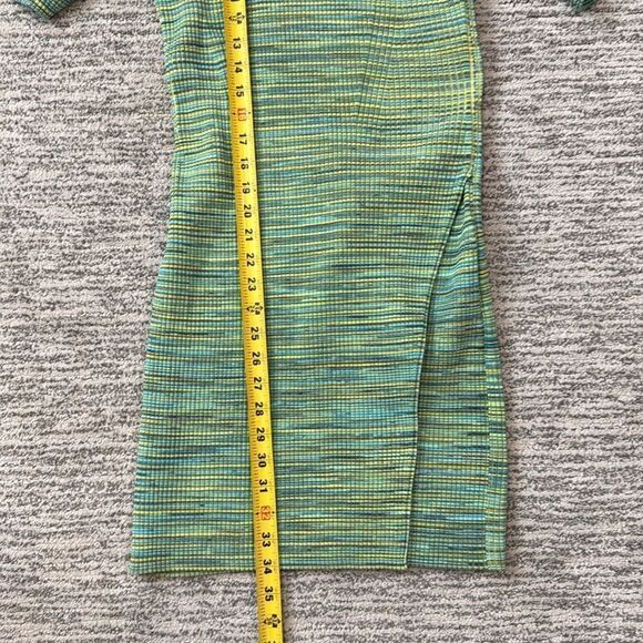 NWT Jonathan SIMKHAI Tina Blue Green Space Dye Mini Dress Cutouts Large - Picture 11 of 16